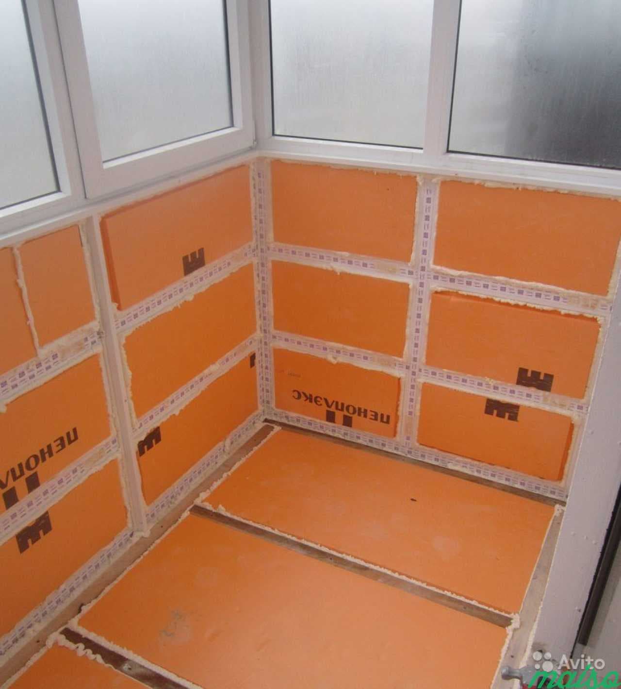 Пенополистирол 50–100 мм. Тёплый контур для Тюменского климата −40 °C.